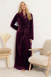 LTS Tall Burgundy Red Super Luxe Maxi Dressing Gown | Long Tall Sally 1