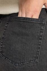 LTS Tall Dark Grey Washed Wide Leg Jeans | Long Tall Sally 6