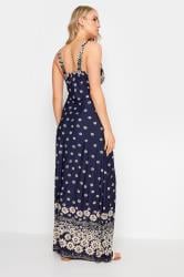 LTS Tall Navy Blue Daisy Print Maxi Dress Long Tall Sally