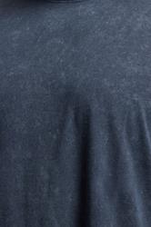 BadRhino Big & Tall Navy Blue Acid Wash T-Shirt | BadRhino 4