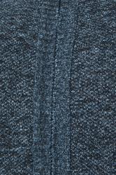 D555 Big & Tall Blue Marl Zip Through Knitted Jumper | BadRhino 3