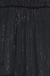 LTS Tall Women's Black Sparkle Shirred Midi Dress | Long Tall Sally 5