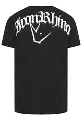 IronRhino Big & Tall Black Old English Logo T-Shirt | BadRhino 9