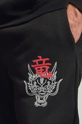 BadRhino Big & Tall Black Worldwide Print Joggers | BadRhino 4