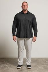 BadRhino Big & Tall Black Stretch Long Sleeve Shirt | BadRhino 2