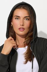LTS Tall Women's Black Zip Through Pocket Hoodie | Long Tall Sally 5