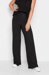 Black High Waist Trousers for Women, Business Casual Trousers for Women,  Office Palazzo Pants for Tall Women, Classic Palazzo Pants -  Canada