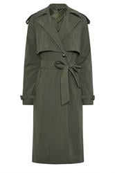 LTS Tall Women's Khaki Green Trench Coat | Long Tall Sally 1