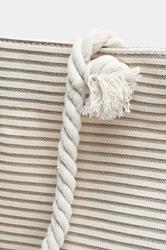 Brown Striped Rope Tote Bag | Yours Clothing 4
