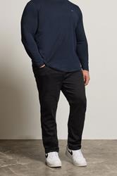 BadRhino Big & Tall Black Straight Leg Stretch Jeans | BadRhino 2