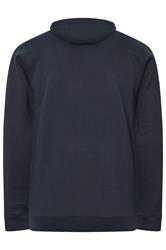 BadRhino Big & Tall Navy Blue Zip Through Hoodie | BadRhino 6