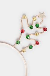 Gold Tone Novelty Reindeer Christmas Headband | Yours Clothing 2