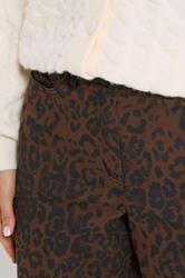 LTS Tall Chocolate Brown Leopard Print Wide Leg Jeans | Long Tall Sally 6