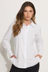 Tall Women's LTS White Cotton Shirt | Long Tall Sally 1
