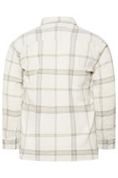 BadRhino Big & Tall Natural Brown Textured Checked Shirt | BadRhino 7