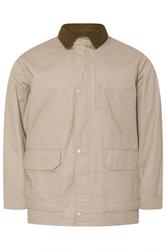 BadRhino Big & Tall Natural Brown Checked Lined Worker Jacket | BadRhino 6