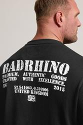 BadRhino Big & Tall Black Military Waffle Texture Long sleeve T-Shirt | BadRhino 6