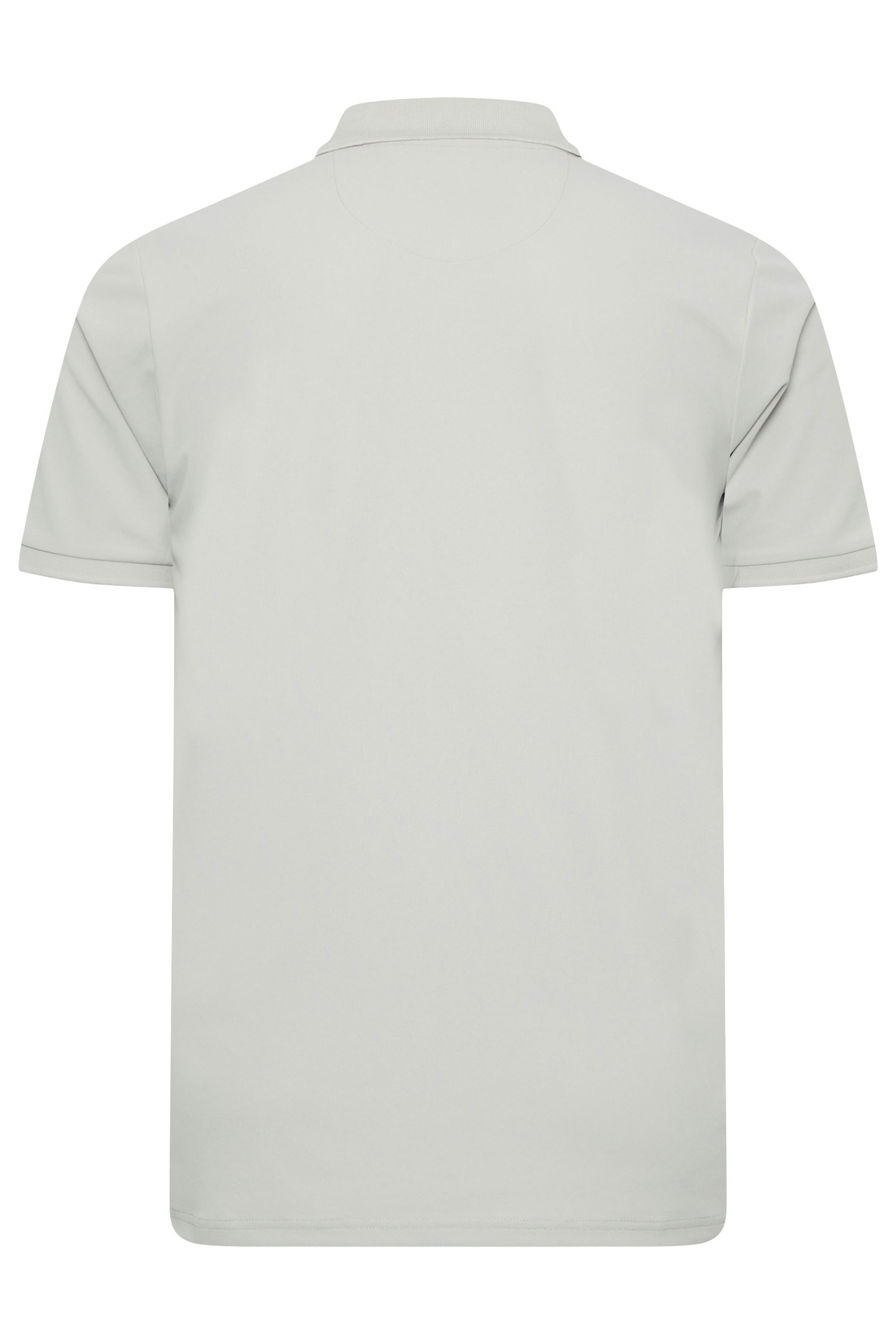 BadRhino Big & Tall Grey Pique Golf Polo Shirt | BadRhino 5