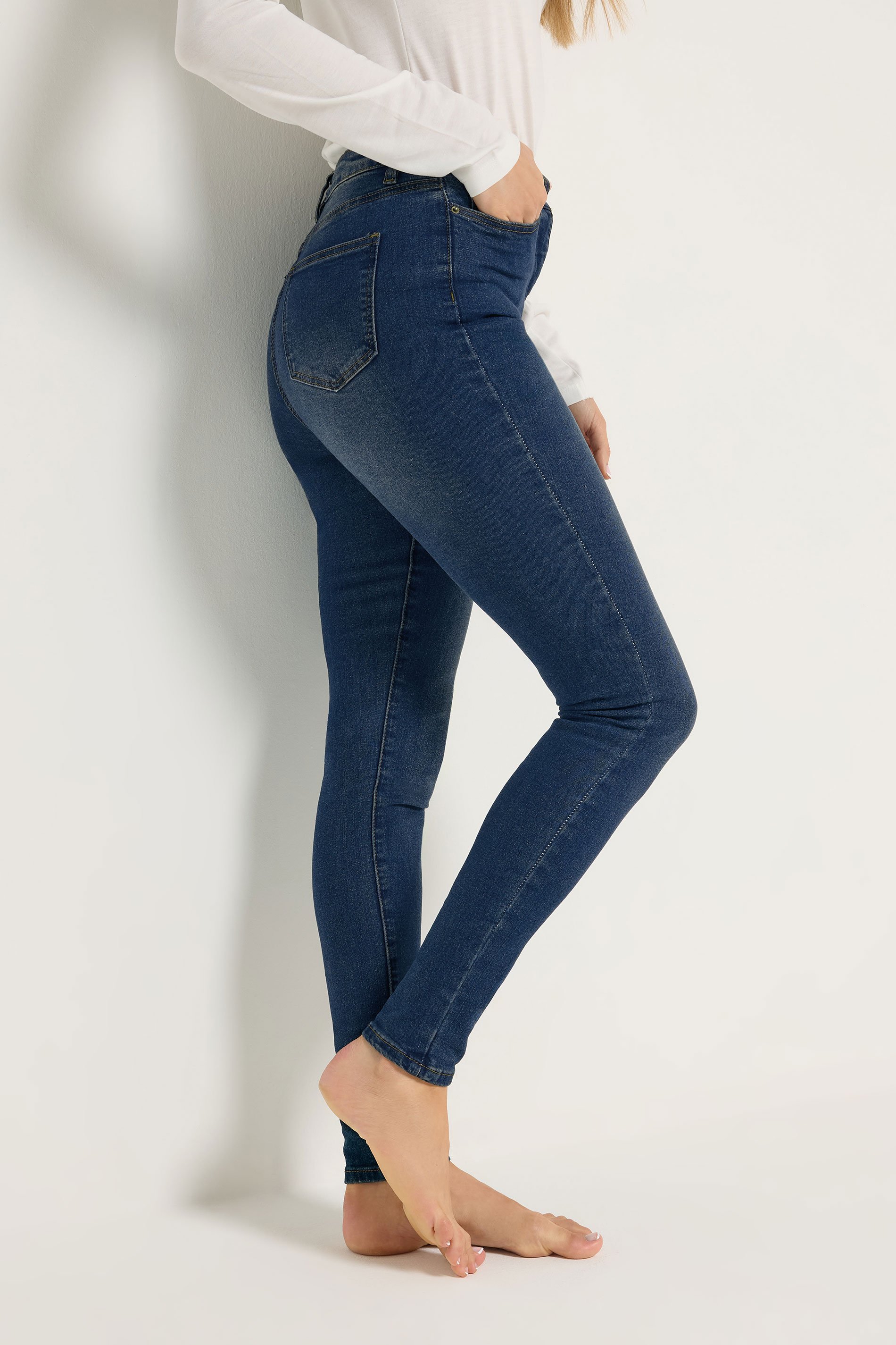 LTS Tall Blue AVA Skinny Jeans | Long Tall Sally  4