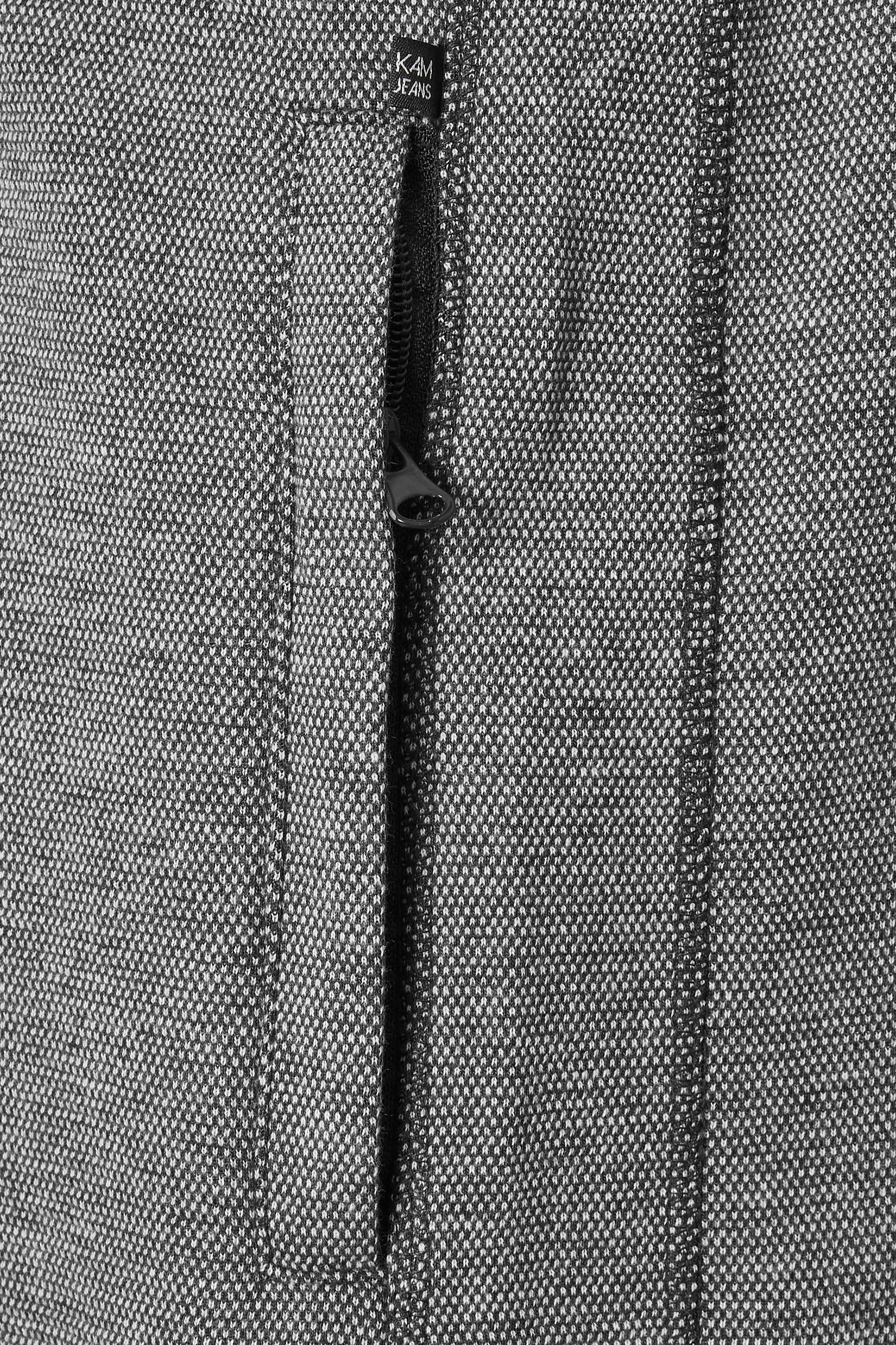 KAM Big & Tall Grey Textured Interlock Shorts | BadRhino 3