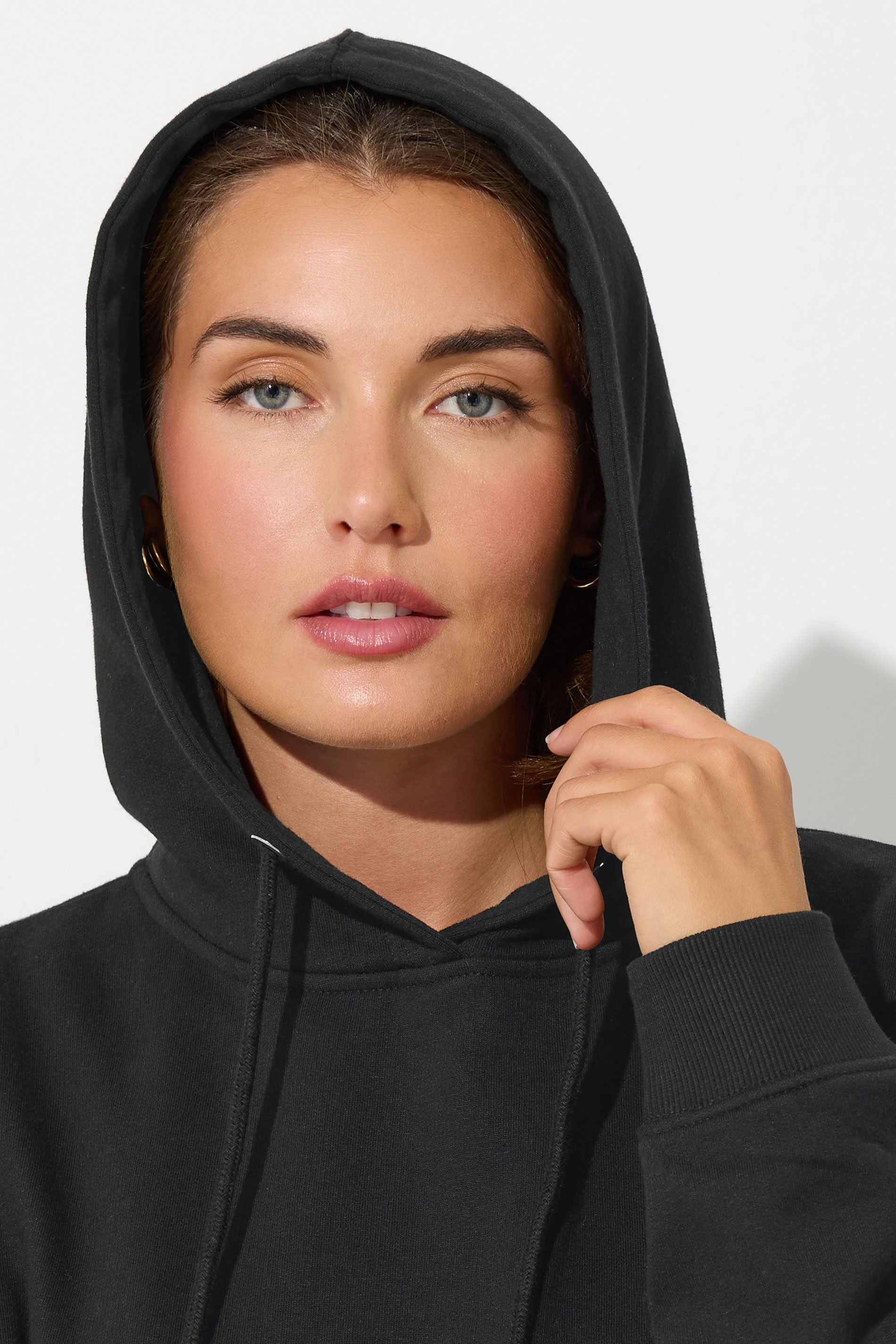 LTS Tall Black Drawstring Hoodie | Long Tall Sally 4