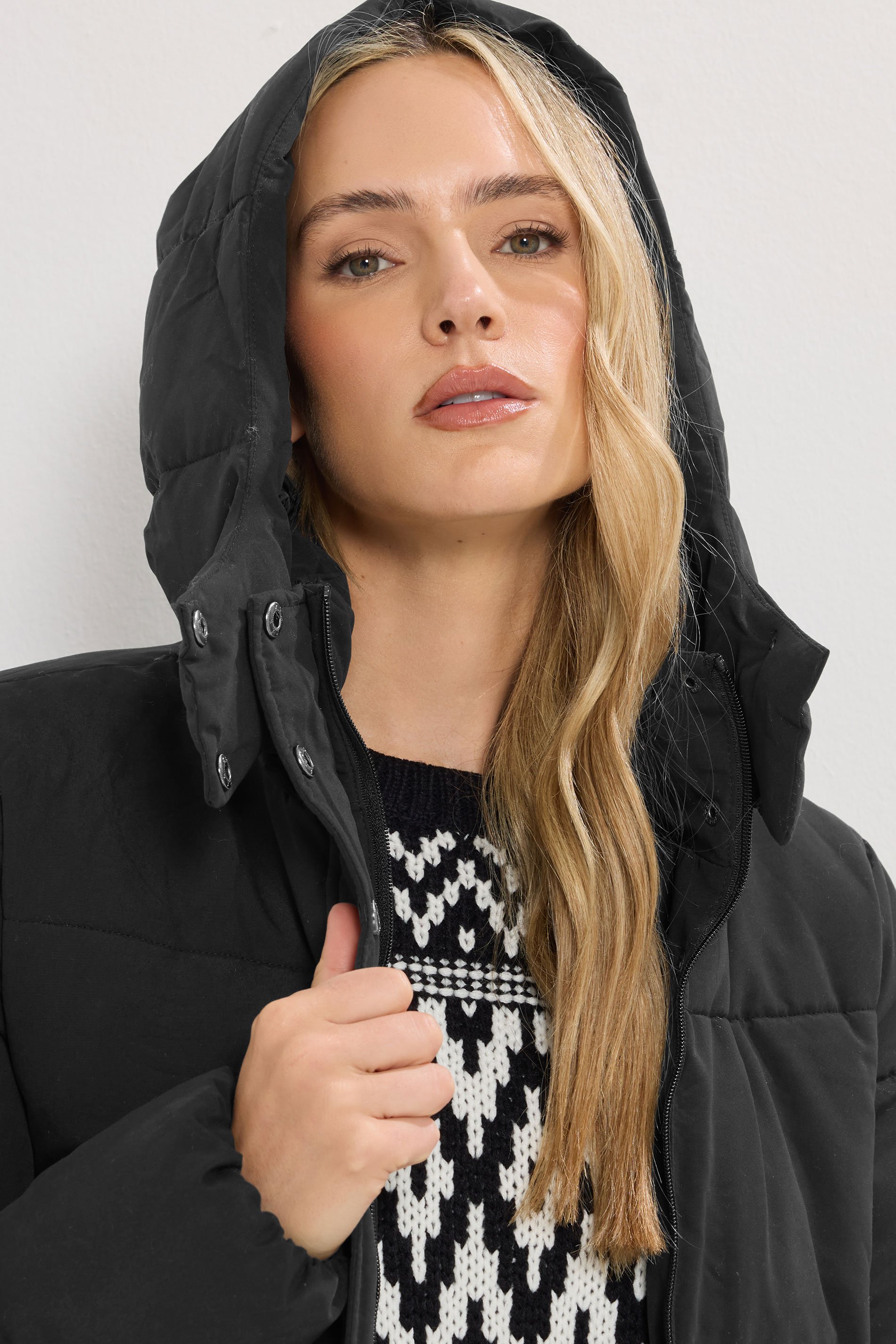 LTS Tall Black Padded Coat | Long Tall Sally 4