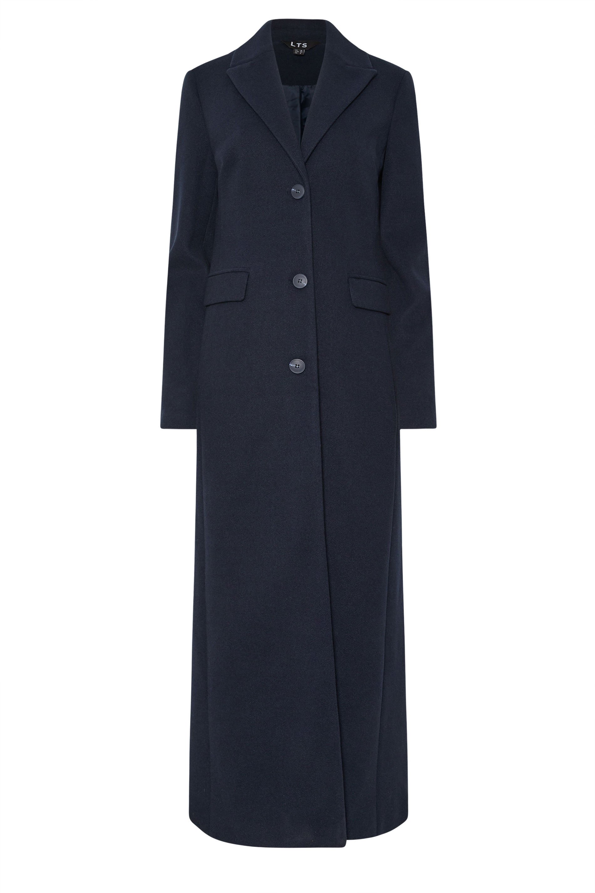 LTS Tall Navy Blue Formal Maxi Coat | Long Tall Sally 5