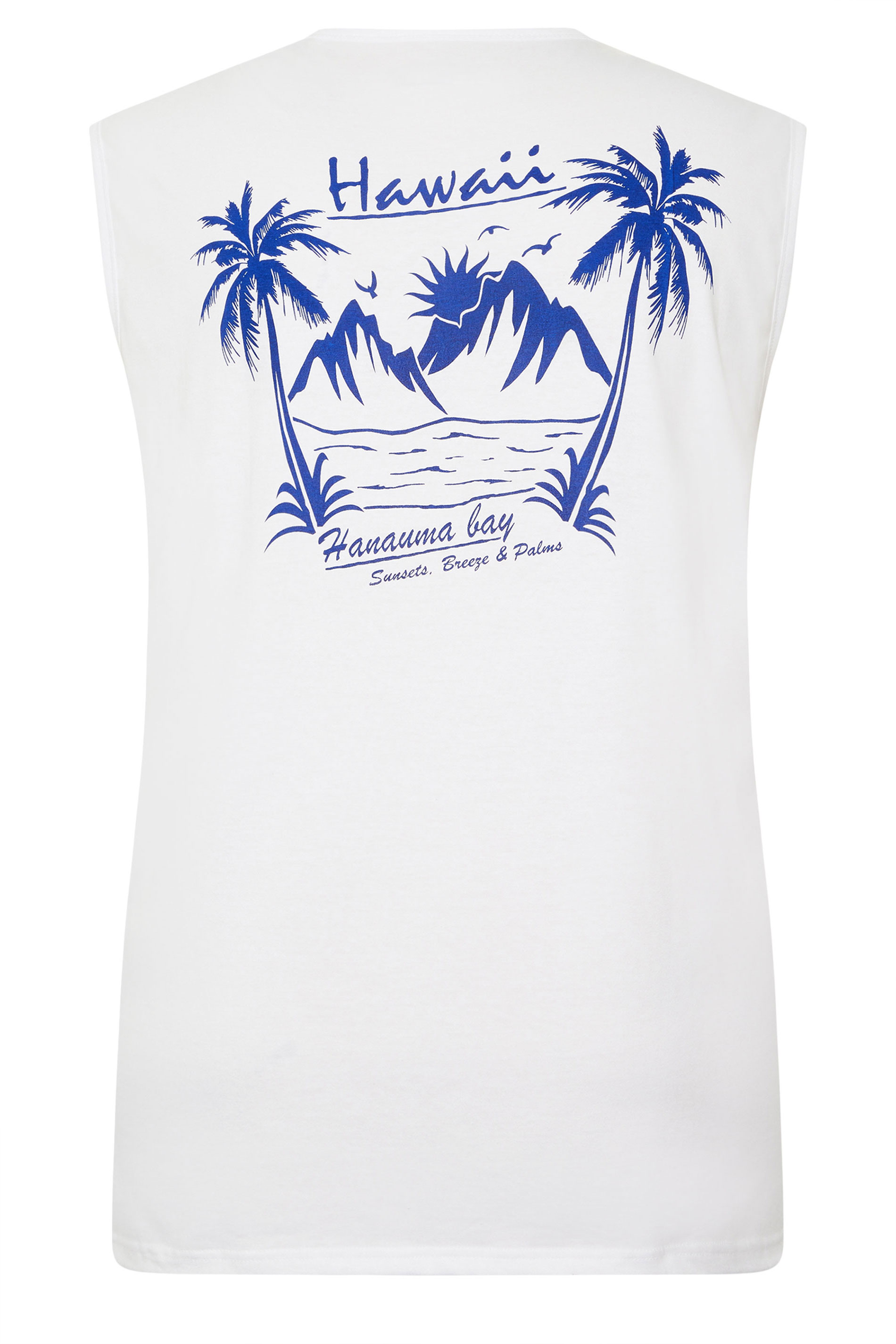 BadRhino Big & Tall Light Blue Sun Graphic Vest Top | BadRhino 9