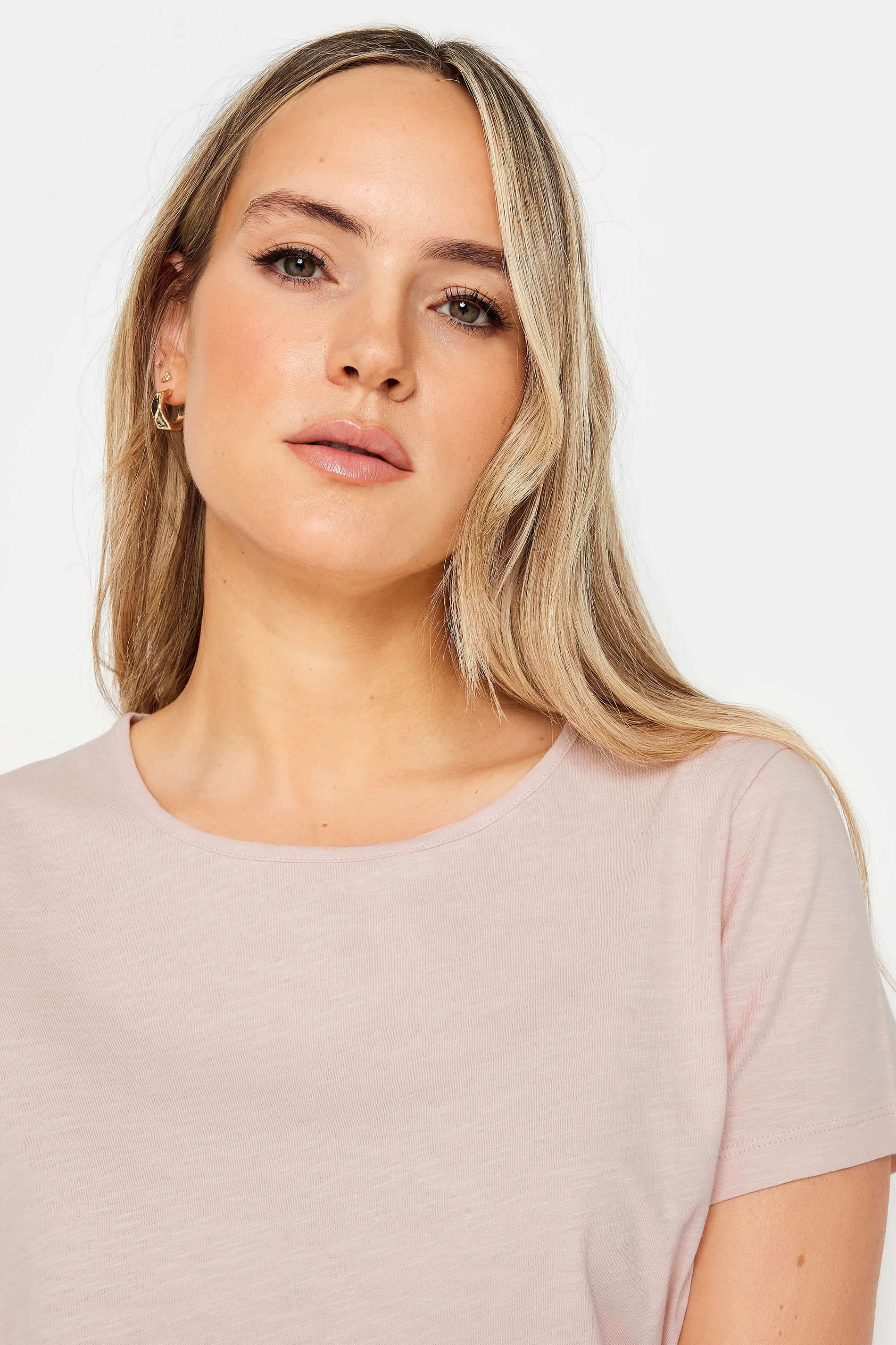 LTS 2 PACK Tall Womens Blush Pink & Lime Green Cotton T-Shirts | Long Tall Sally 6