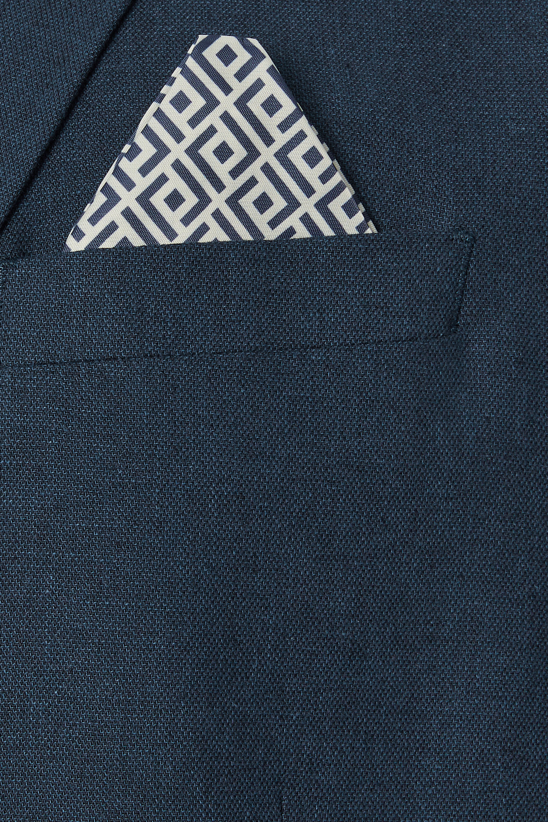 BadRhino Tailoring Big & Tall Navy Blue Linen Suit Jacket | BadRhino 7
