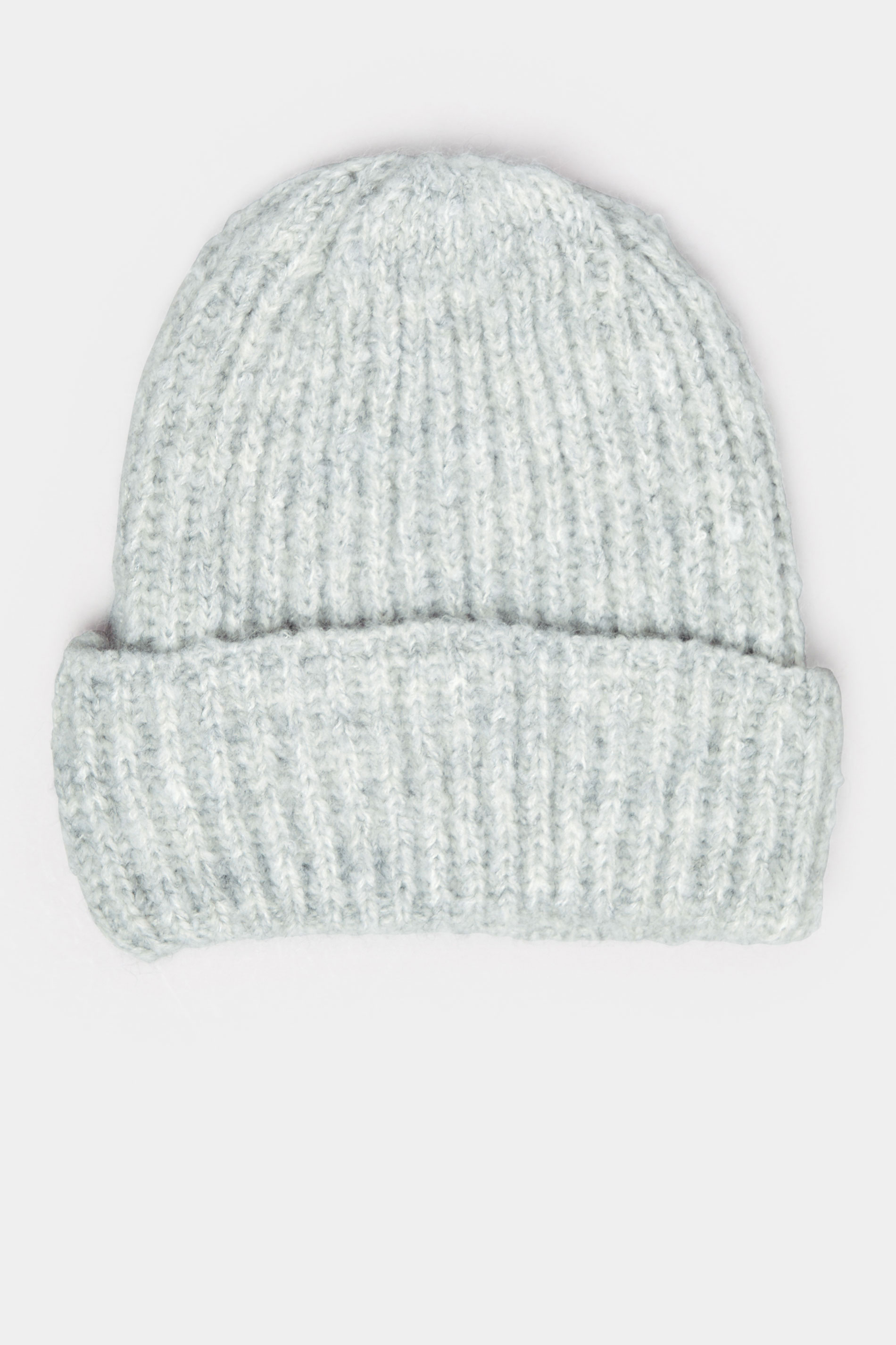 Grey Chunky Knit Beanie | Yours Clothing 2