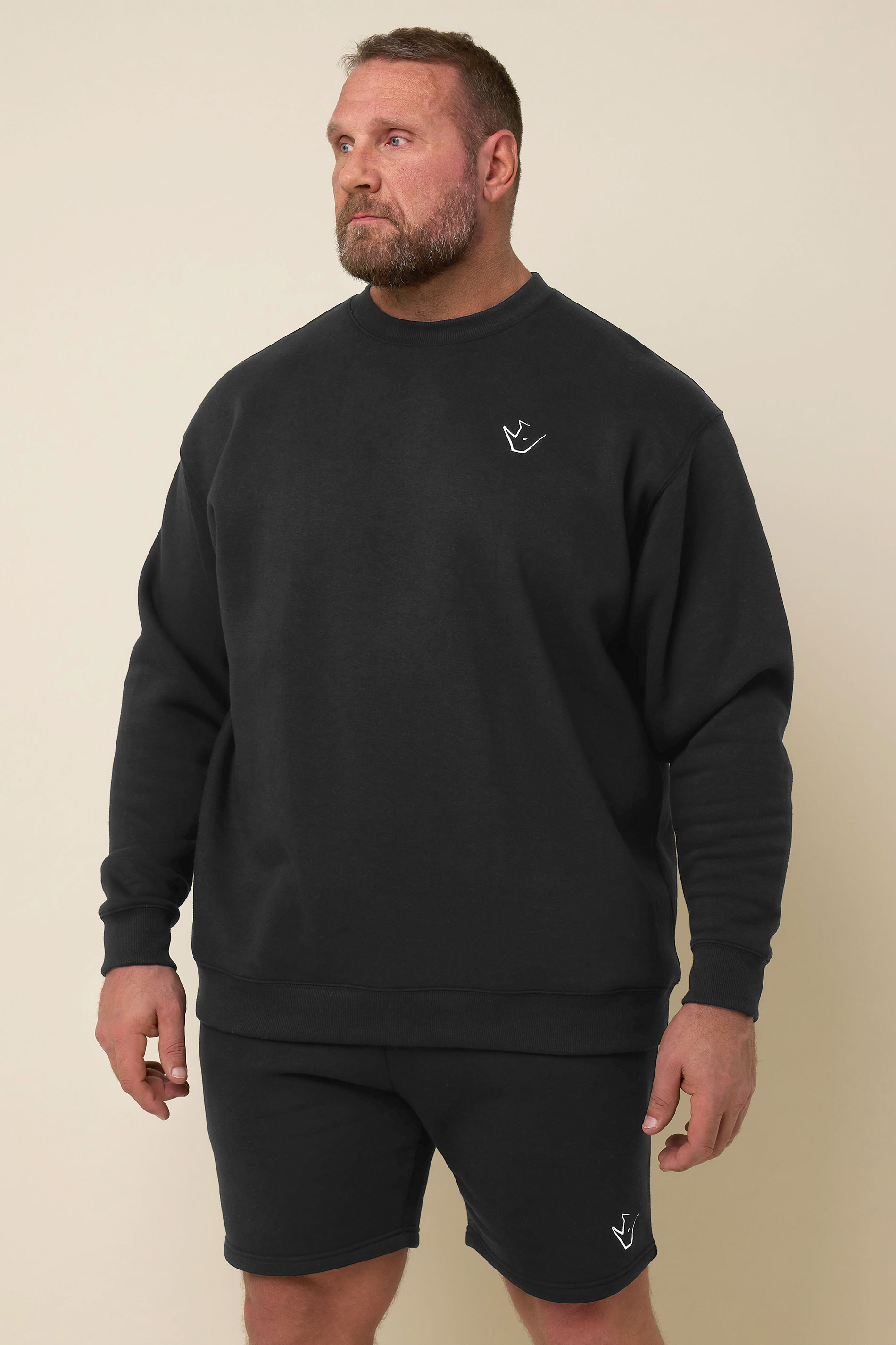 IronRhino Big & Tall Black 'Rest Day' Sweatshirt | BadRhino 2