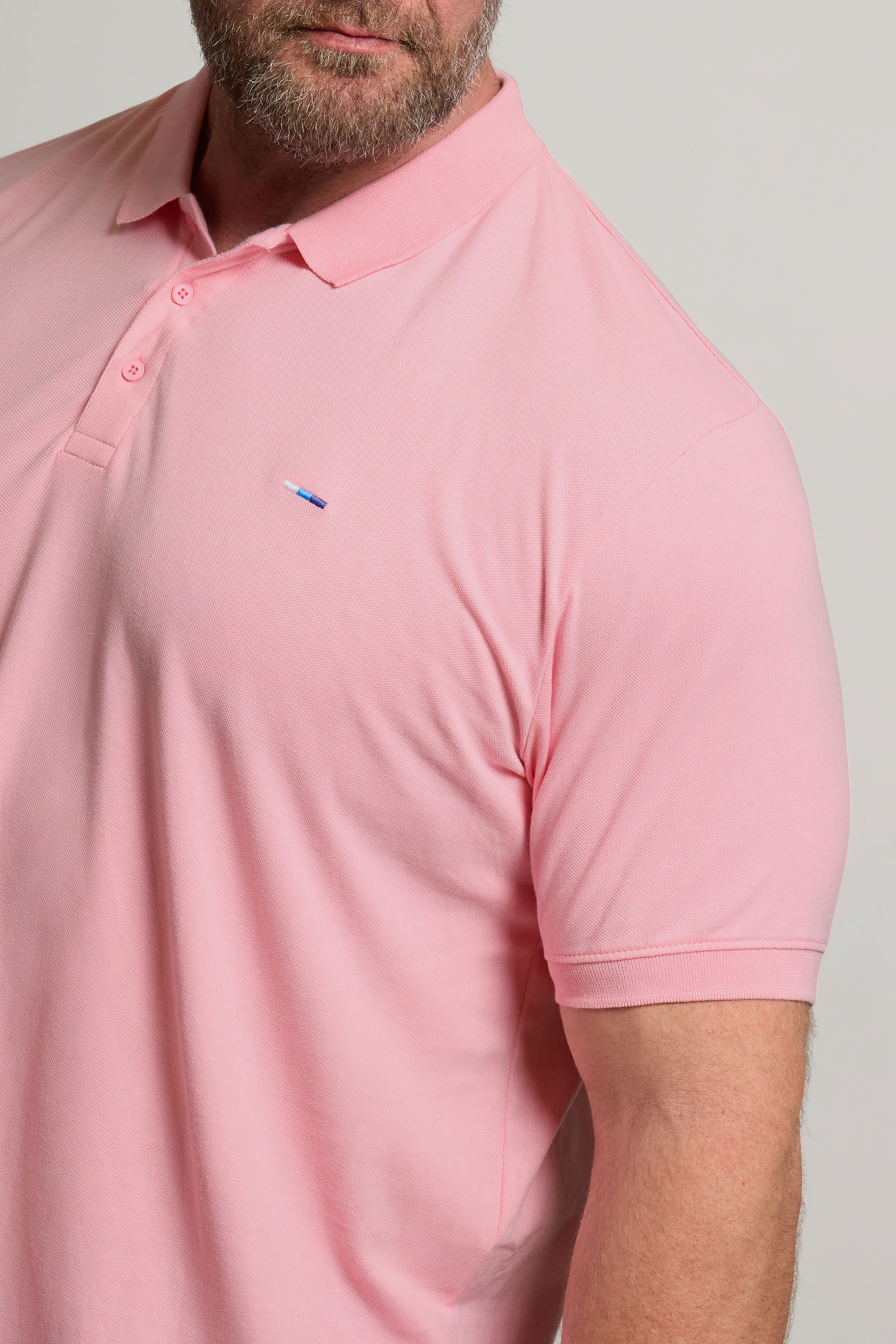 BadRhino Big & Tall Pink Polo Shirt | BadRhino 5