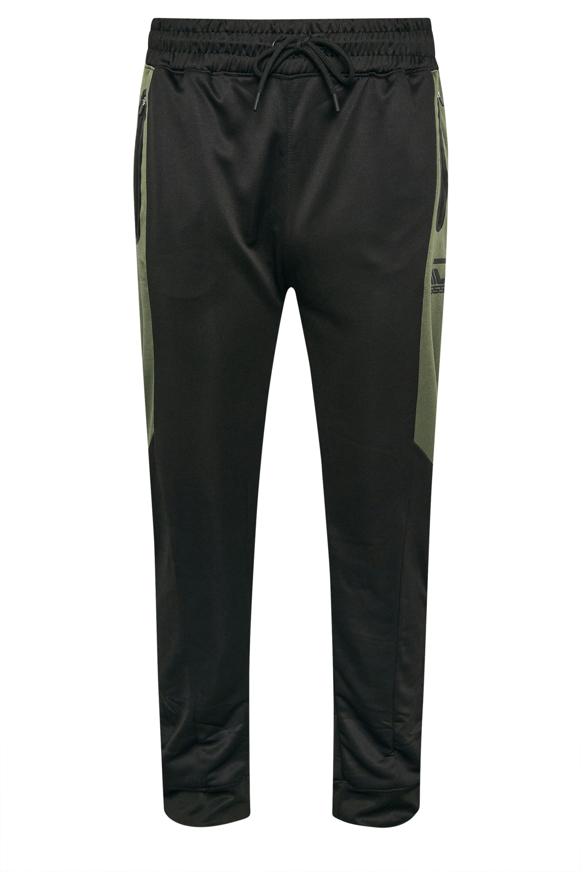 D555 Big & Tall Black Dry Wear Panel Joggers | BadRhino 4