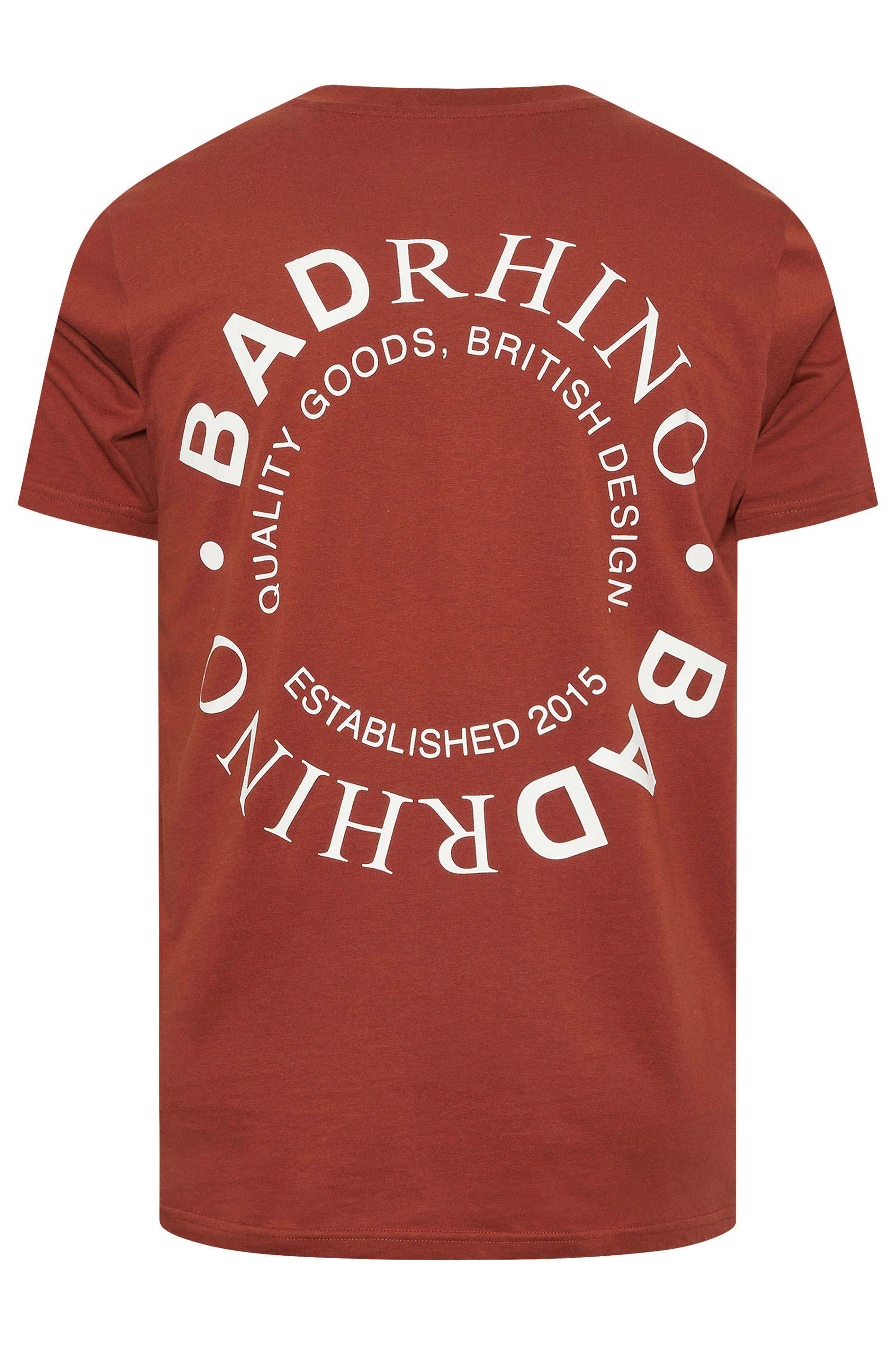 BadRhino Big & Tall Burnt Red Circle Logo T-Shirt | BadRhino 7