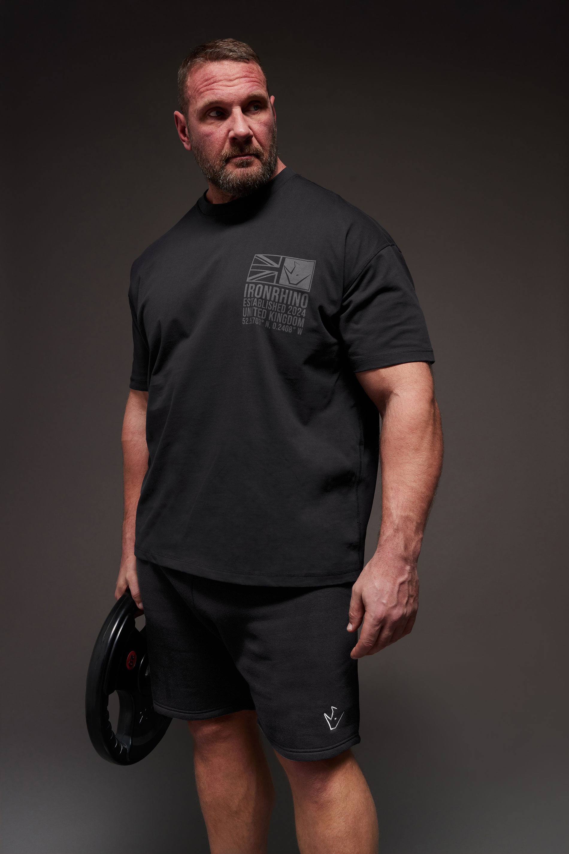 IronRhino Big & Tall Black 'Established 2024' T-Shirt | BadRhino 1