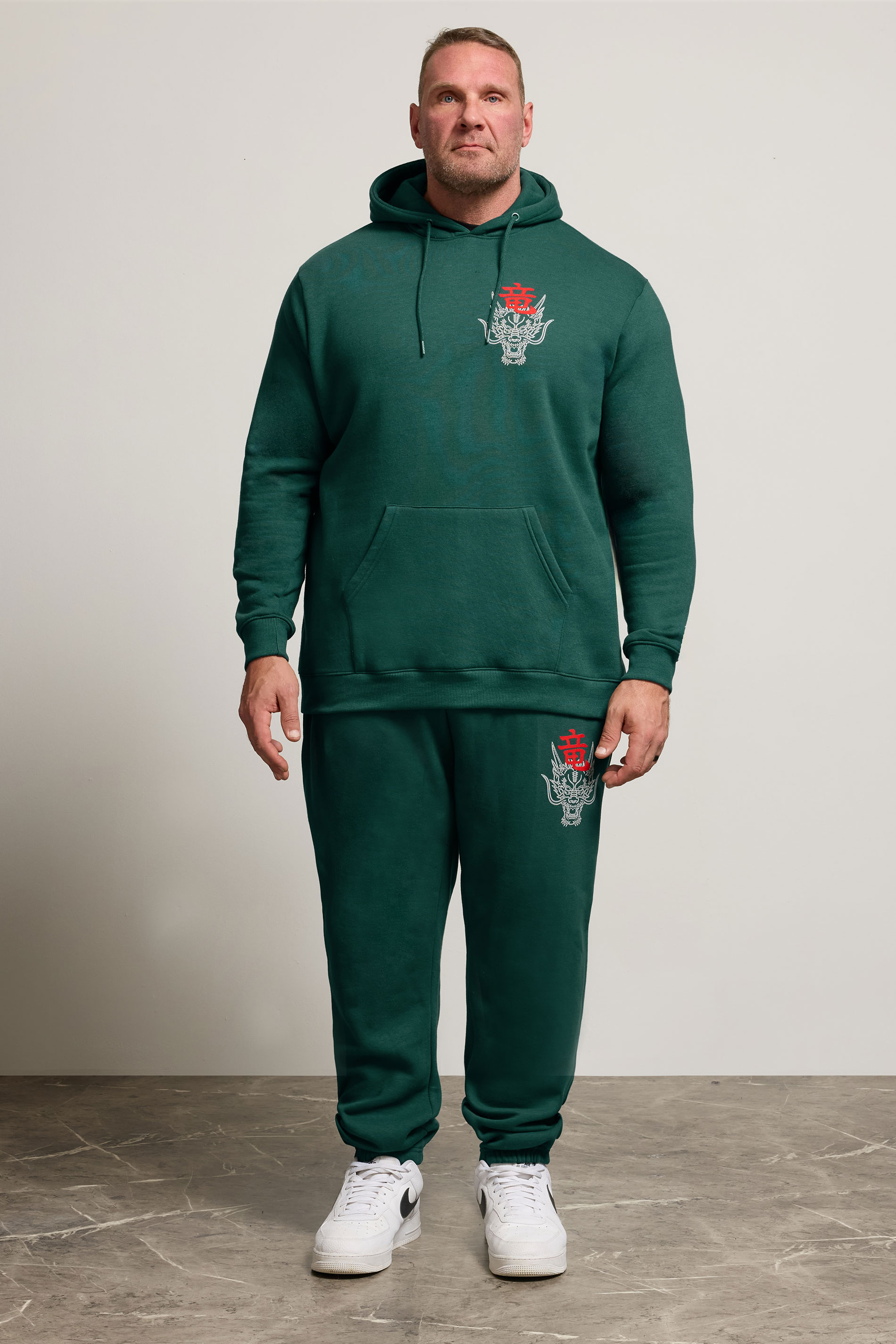 BadRhino Big & Tall Green Dragon Graphic Hoodie | BadRhino 2