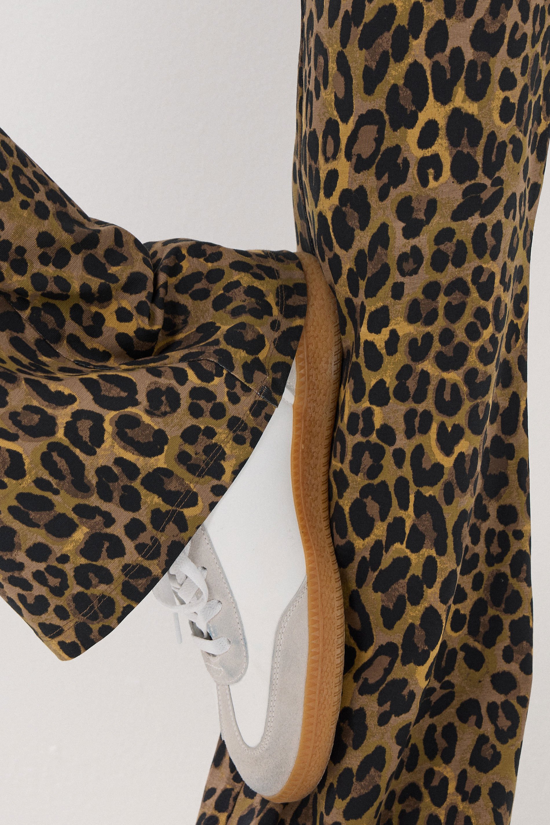 LTS Tall Brown Leopard Print Flared Leggings | Long Tall Sally 4
