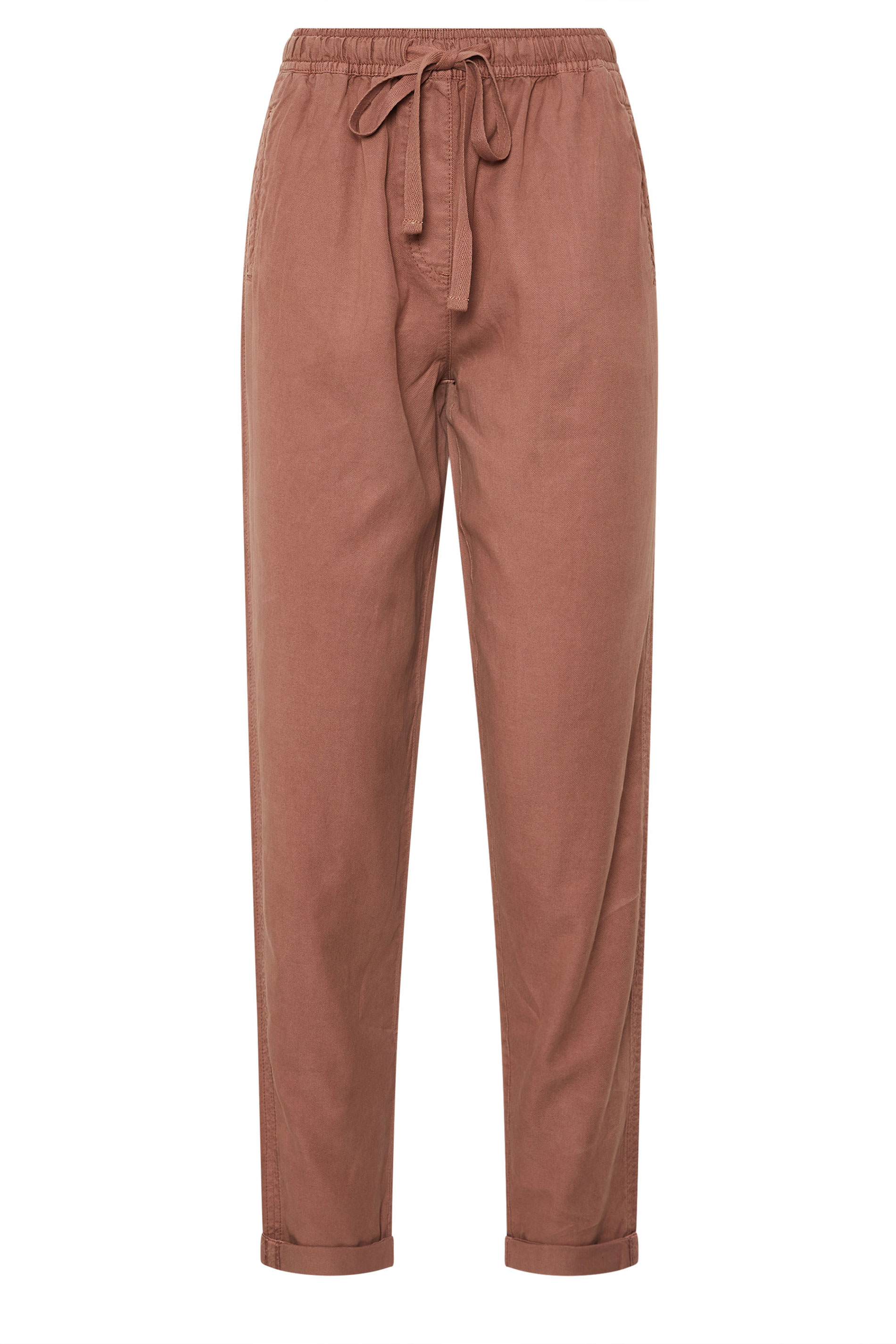 LTS Tall Rust Orange Lyocell Blend Joggers | Long Tall Sally 7