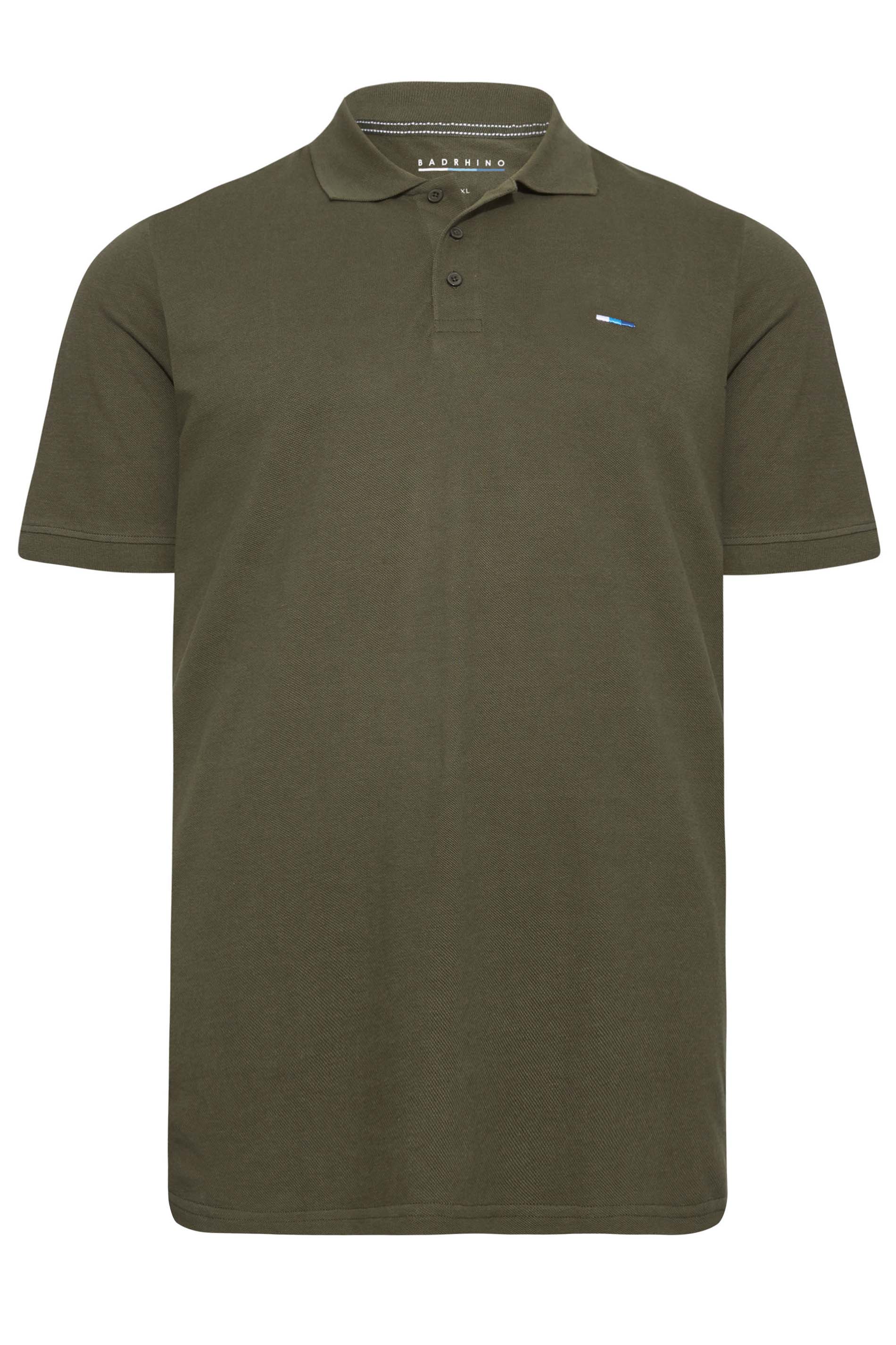 BadRhino Khaki Green Essential Polo Shirt | BadRhino 6