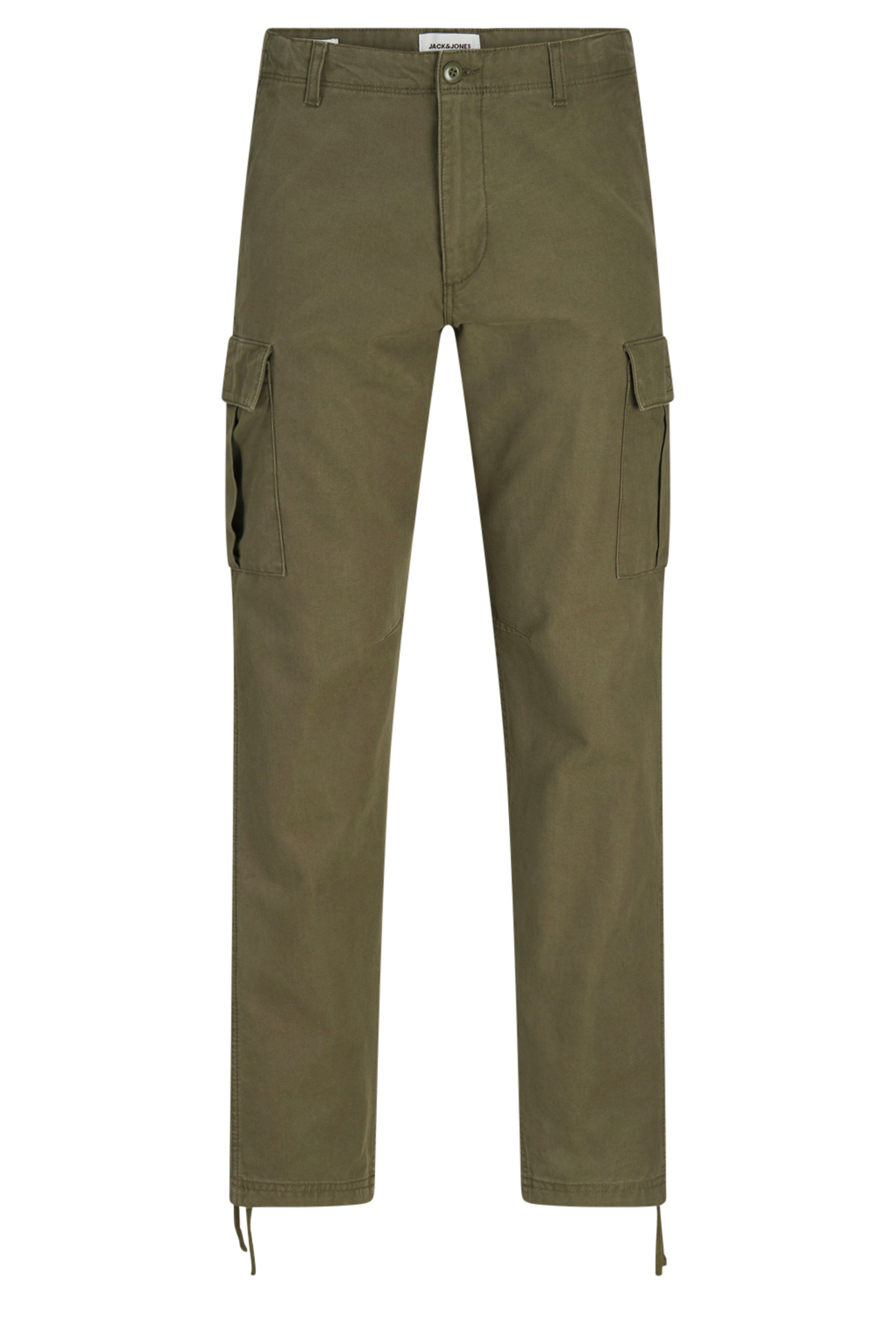 JACK & JONES Big & Tall Olive Green 'Barkley' Cargo Trousers 3