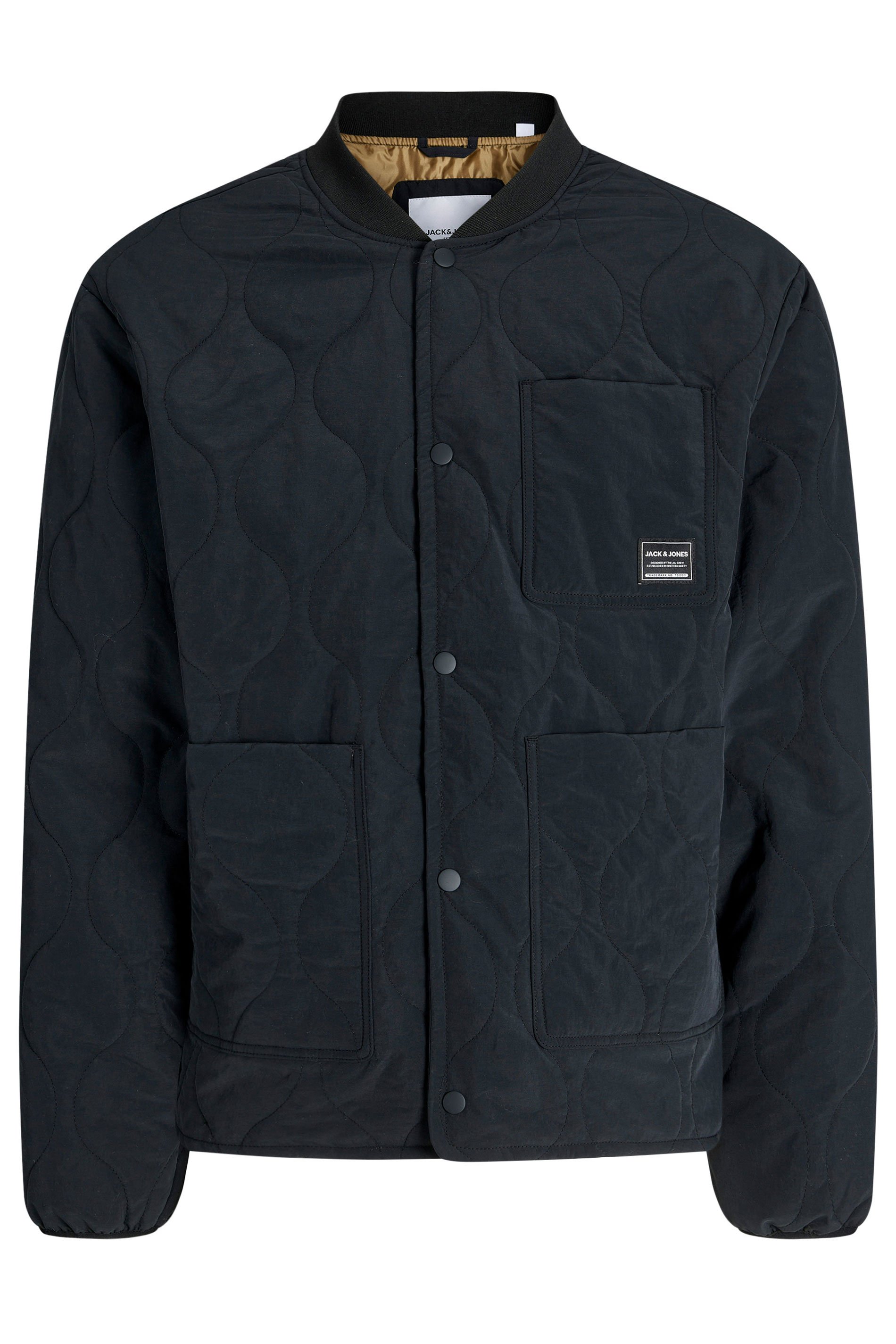 JACK & JONES Big & Tall Black Quilted Liner Jacket | BadRhino 3