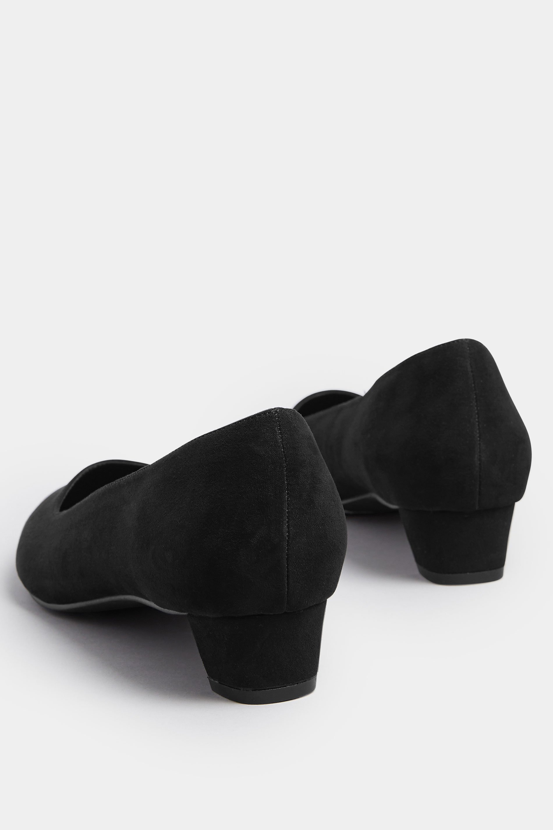 LTS Black Pointed Block Court Heel | Long Tall Sally 4