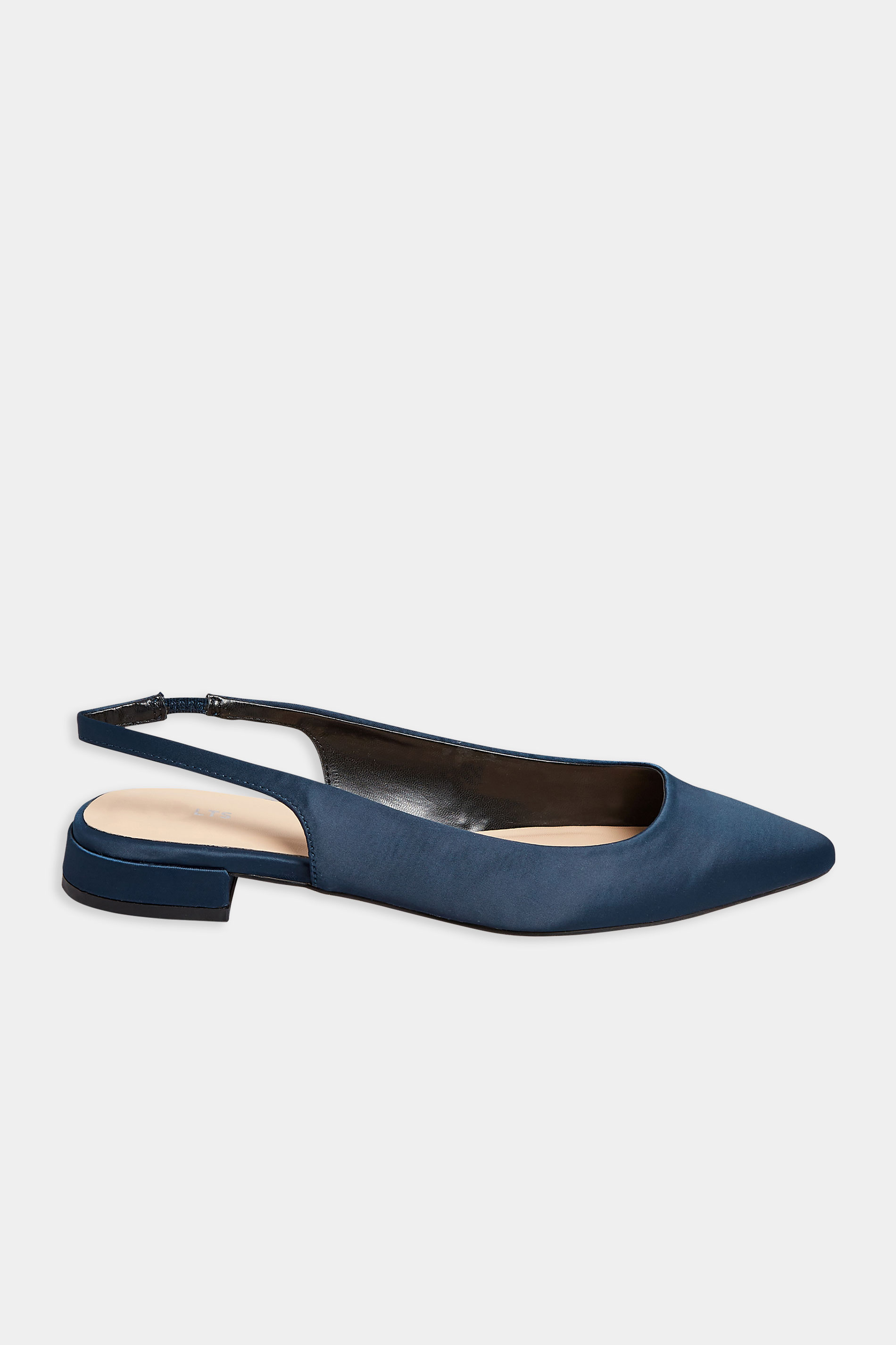 LTS Tall Navy Blue Slingback Point Pumps In Standard Fit | Long Tall Sally  3