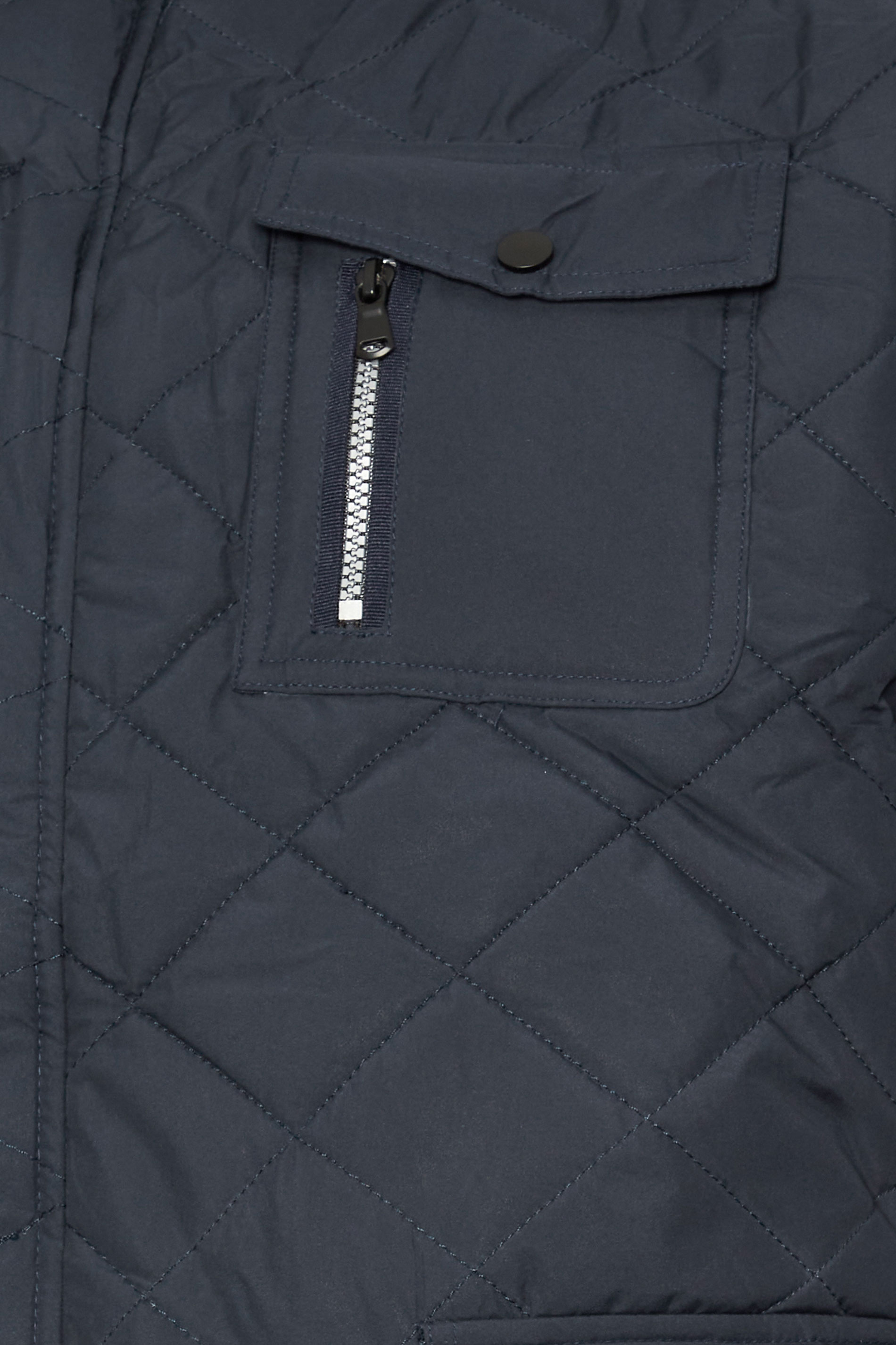 KAM Big & Tall Navy Blue Heritage Quilted Jacket | BadRhino 2