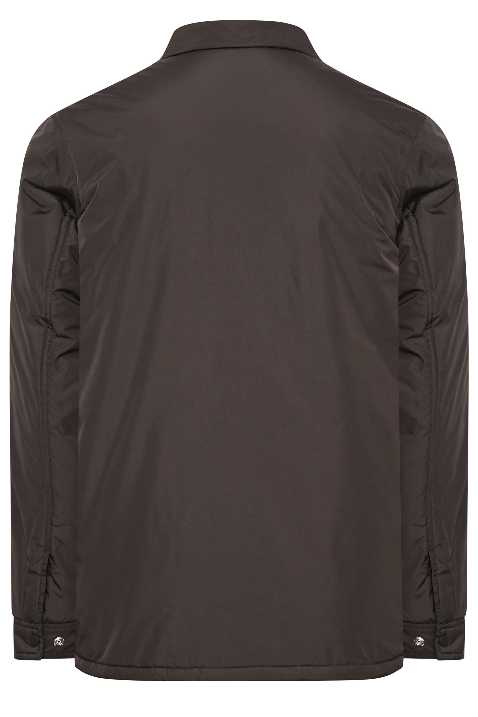 BadRhino Plus Size Mens Big & Tall Black Button Up Jacket | BadRhino  5