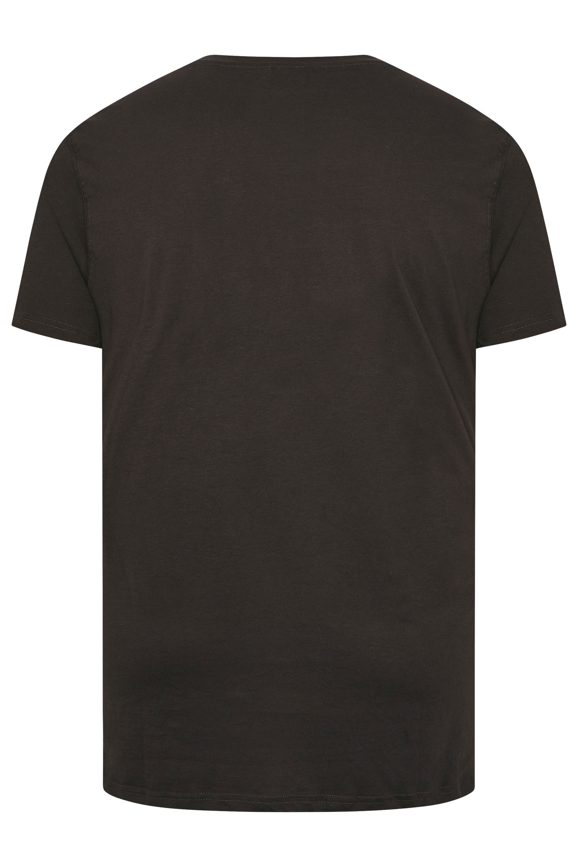 D555 Big & Tall Washed Black Pink Floyd Graphic Print T-Shirt | BadRhino 4