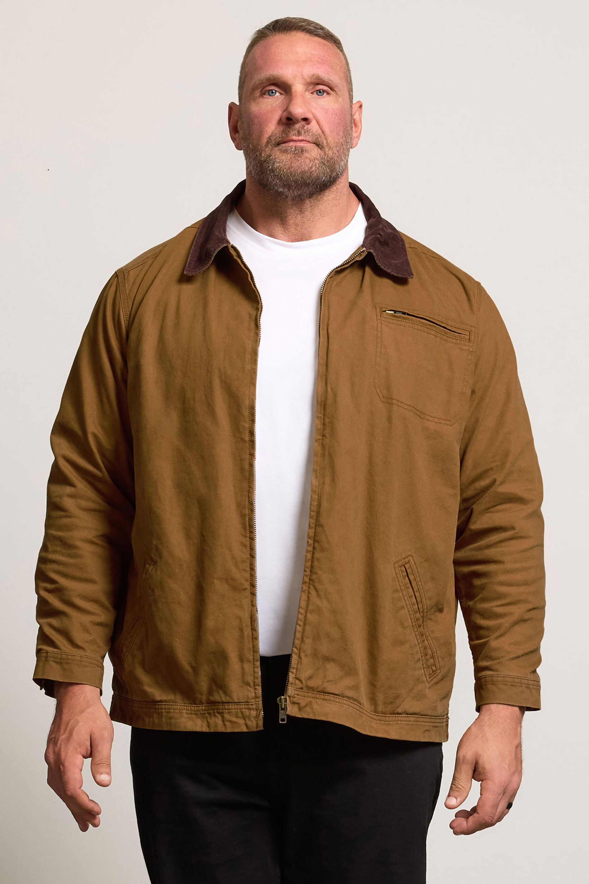 BadRhino Big & Tall Brown Canvas Worker Jacket | BadRhino 3