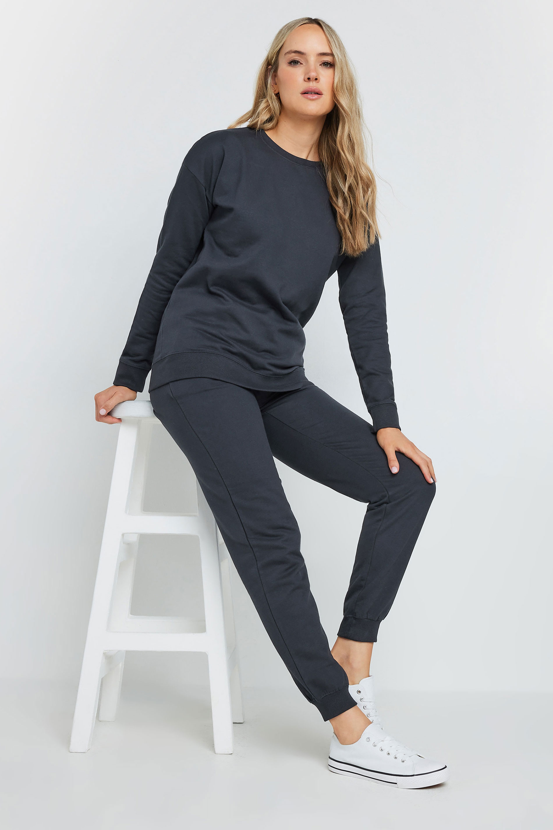 LTS Tall Navy Blue Crew Neck Sweatshirt | Long Tall Sally 2