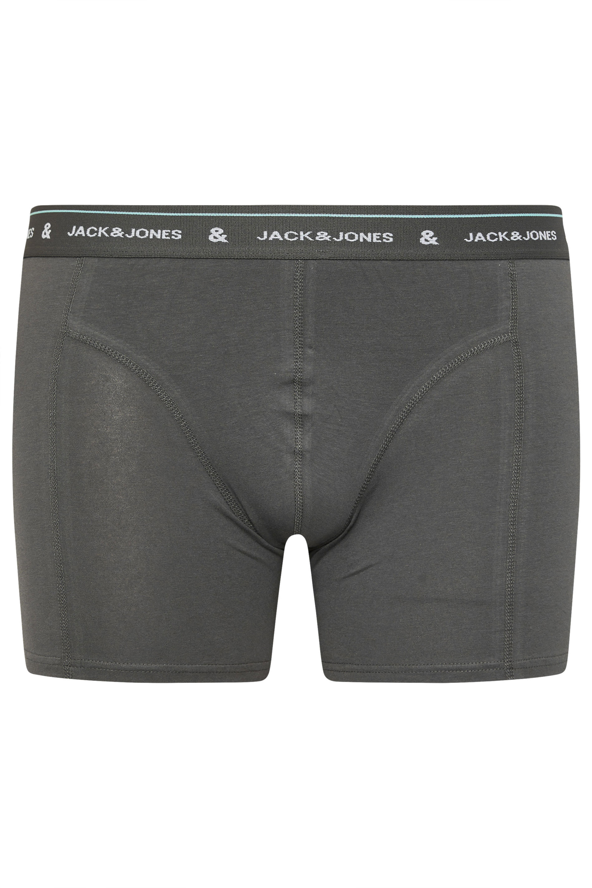 JACK & JONES Big & Tall 5 PACK Light Blue & Black Boxers | BadRhino 11